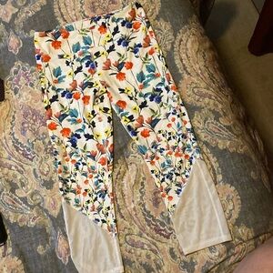 Fabletics power hold floral print, worn 2 times.
